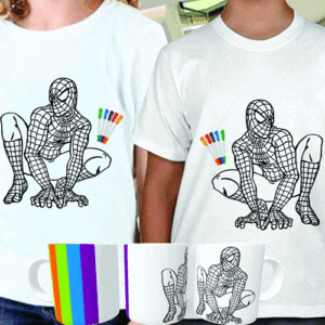 Diseños para colorear en camisetas