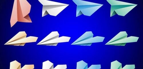 Avión De Papel Descargar Vector Gratis