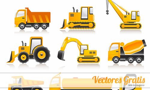 Descargar Vector Libre De Vehículos De Construcción En Vector