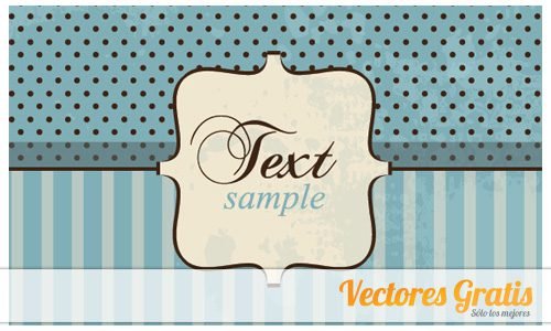 Descargar Vector Gratis De Tarjeta Vintage En Vector